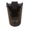Heavy-duty black composite DuraTilt mounting joint adapter with a visible "SpacePole mounting" holographic sticker and lower hex adjustment screw.