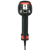 Back view of the Honeywell Granit Ultra barcode scanner, showing the rubberized black rear casing, status indicator window pane, and the reinforced cable strain relief at the base.