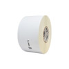 A large industrial roll of Zebra Z-Perform 2000D 4x6 direct thermal shipping labels with a 3-inch core, displaying the Zebra logo and QR code on the protective wrap against a clean white background.