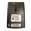 Close-up of the manufacturer specification label on the bottom of an Ingenico Move 5000 base showing model numbers, MAC address, and serial barcodes.
