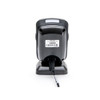 Rear view of the Star Micronics BSD-40U barcode scanner showing the product info label and connected USB cable extension.