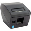 Angled side view of the gray Star Micronics TSP743II direct thermal POS receipt and label printer.