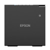 Front view of the black Epson OmniLink TM-m30III thermal receipt printer showing the Epson logo and NFC tag target.