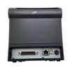 Direct rear view of the BIXOLON SRP-350PLUSIII thermal printer showing the interface panel equipped with serial, Ethernet (LAN), USB, and power ports.