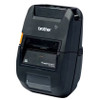 Right three-quarter view of the rugged black Brother RuggedJet RJ-3250WB mobile label and receipt printer.