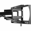 Close-up of the integrated cable management channels on the Peerless-AV PA762 articulating wall mount arm with routed power and AV cables.