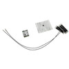 NCR 7772-K168 Wireless/Bluetooth Kit components spread out on a white background, including an Intel M.2 Wi-Fi module, two Molex dual-band antenna cables, and a small sealed bag with a mounting screw.