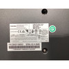 Close-up view of the underside barcode and specification label on an iron gray Toshiba Global Commerce Solutions POS keyboard. Displays P/N 3AA01198500, FRU P/N 3AC00610300, S/N 41-68468, regulatory logos (CE, Intertek, VCCI, KC), and "Made in China."