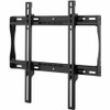 Three-quarter front angle of the Peerless-AV SF640P SmartMount fixed TV wall mount, featuring an open steel wall plate and dual vertical mounting adaptors.