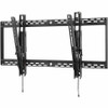 Three-quarter front angle of the Peerless-AV ST670 SmartMount extra-large tilt wall mount, featuring a wide open-frame wall plate, heavy-duty vertical brackets, and hanging pull cords for auto-latching adapter rails.