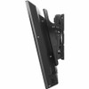 Direct side profile view of a flat-screen display attached to the Peerless-AV Paramount PT640 wall mount, highlighting the forward tilt mechanism and slim profile clearance against the wall.