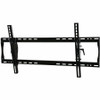 Three-quarter front view of the Peerless-AV Paramount PT660 universal tilt TV wall mount, featuring an extra-wide open steel wall plate, two adjustable vertical display adaptors, and a side ratcheting tilt lever.