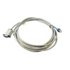 Coiled gray RS232 serial interface cable with DB9 female connector and RJ45 modular plug for Datalogic PSC Magellan 8502 scanner scale.