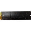 Reverse side of the SanDisk X300s M.2 SSD, showing several black NAND flash memory chips mounted on the black circuit board with gold connection pins on the left.