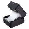 Open top cover view of black Citizen CT-S4500 printer displaying internal drop-in roll compartment with thermal paper loaded