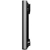 Side view of an Elo 02-Series interactive digital signage display installed with the low-profile Elo E275050 black steel wall mount bracket.