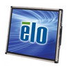 Angled front-right view of the Elo ET1937L 19-inch open-frame touchscreen display (E928771) showcasing the flush industrial metal chassis and integrated mounting bracket points.