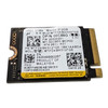 Front view of Micron 2550 512GB M.2 2230 NVMe SSD showing product label with model MTFDKBK512TGE and Dell part number 00C86G