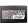 Close-up view of the manufacturer specifications label on the Chicony A18-150P1A AC power adapter, showing model details, 20V 7.5A output ratings, regulatory certifications, and serial number barcode.