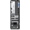 Rear panel view of the Dell OptiPlex 7020 SFF desktop displaying the power supply receptacle, DisplayPort video outputs, USB ports, Ethernet jack, expansion slots, and ventilation exhaust.