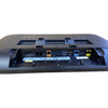 Close-up view of the rear connectivity panel on the Oracle MICROS Express Station 4, featuring an AC power socket, Ethernet port, USB ports, COM port, and cash drawer connector.