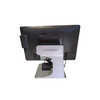 Rear view of the Partner SpotOn A5-1-A POS terminal showing the curved support stand, rear casing, and integrated cable management.