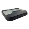 Smooth angled profile view of the front edge and corner of the FEC BP-864 industrial PC box.