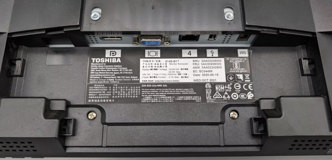 Toshiba 6149-B1T 15.6