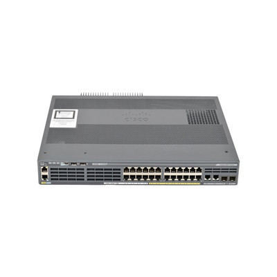 Cisco WS-C2960X-24PSQ-L - 28-Port Fully Managed Ethernet Switch - Front