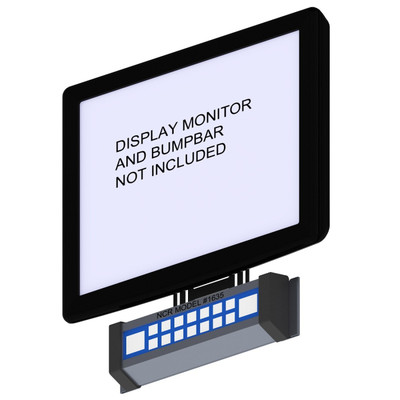 PQS 80536 Bump Bar VESA Mounting Kit for NCR Aloha 1635 - Monitor