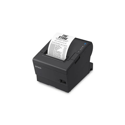 Epson OmniLink TM-T88VII Black Thermal Receipt Printer - C31CJ57A9971 - Side