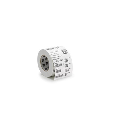 Zebra 2" x 1" PolyPro 4000D Thermal Labels - Case of 36 Rolls - LD-R7BL5B - Side