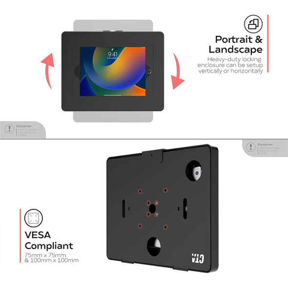 CTA PAD-PARAW Anti-Theft Locking Tablet Wall Mount For iPad - Specs