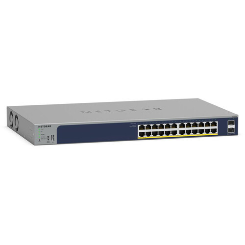 Netgear GS724TPv3 24-Port Gigabit PoE+ Managed Network Switch - Side