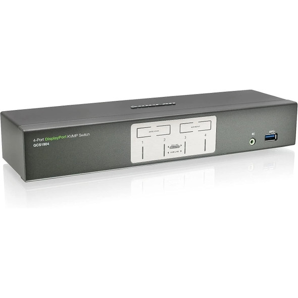 IOGEAR 4-Port DisplayPort KVM Switch with USB 3.0 Hub - Front