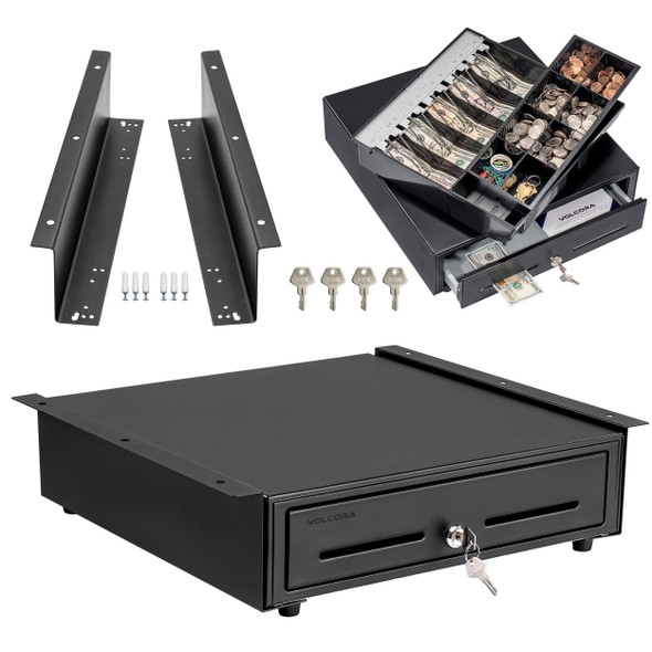 Volcora 500002-OC 16'' Cash Register Drawer - Contents