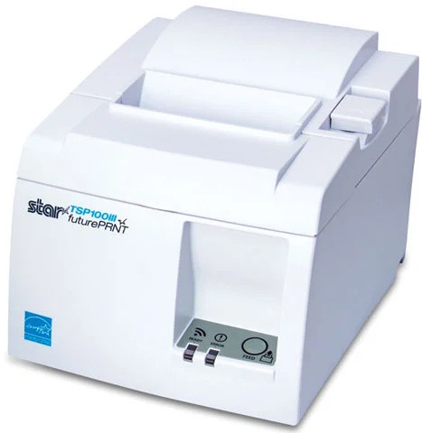 Star TSP100 TSP143IIIU Thermal Receipt Printer - White - Side