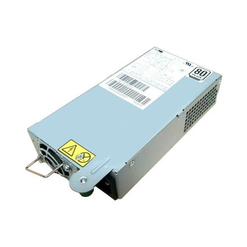 An internal NCR 230W POS terminal power supply module encased in a silver metal housing, featuring an 80 PLUS certification logo, barcode label, integrated cooling fan grill, and a standard AC power input.