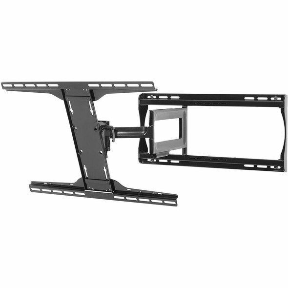 Peerless-AV PA750 Paramount articulating wall mount shown from an angled side perspective, featuring its black metal extension arm and mounting bracket.