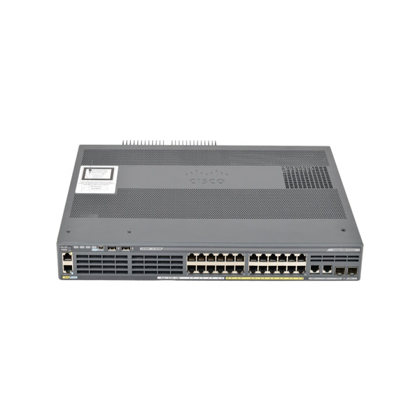 Cisco WS-C2960X-24PSQ-L - 28-Port Fully Managed Ethernet Switch - Front