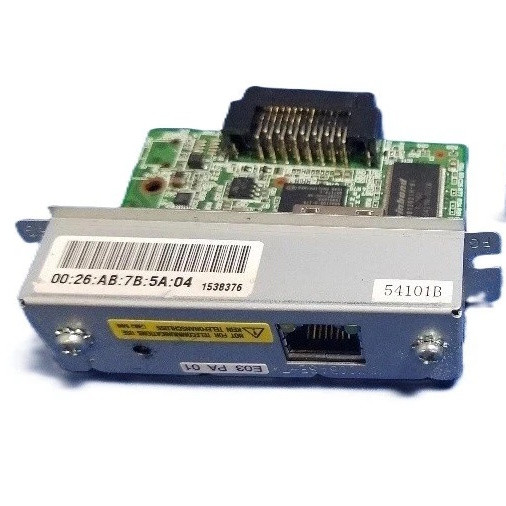 Epson C32C824541 UB-E03 Ethernet Interface Card - Front