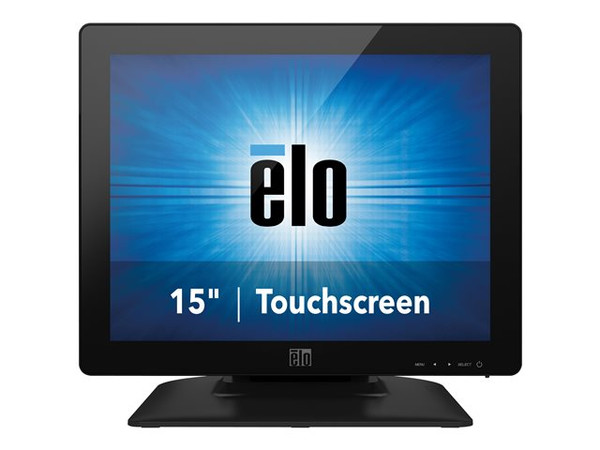 Elo E394454 1523L 15" POS Touchscreen Monitor with Stand - Front View