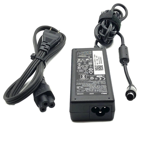 Dell 65W 19.5V 3.34 Large Tip AC Adapter - Front