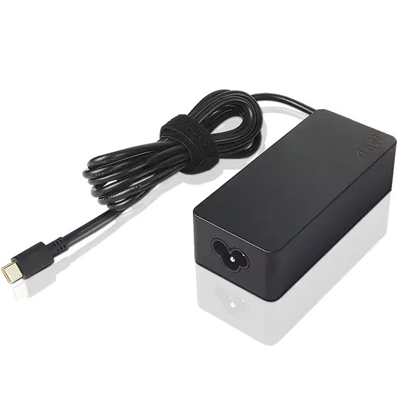 Lenovo 2.25A 45W 20V USB-C Power Supply - Front