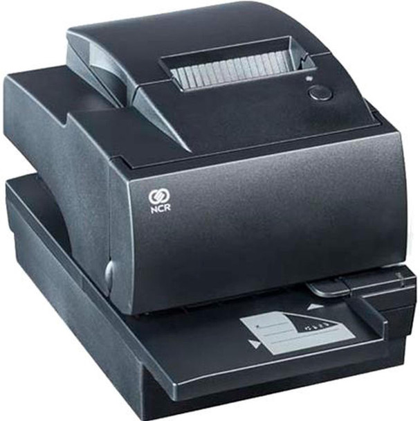 NCR RealPOS 7167-6011-9001 Multifunction POS Printer with MICR, Serial RS232/USB - Charcoal - Front