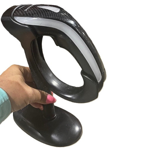 Datalogic HD3430-BK Heron 2D Barcode Scanner with Cradle Side View