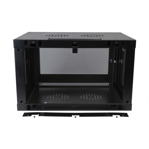 Tripp Lite SRW6U SmartRack 6U Low-Profile Switch-Depth Wall-Mountable Mini Rack Enclosure - Front