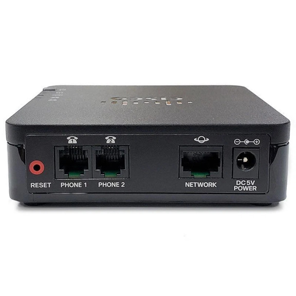 Cisco ATA 191 Analog 2-Port VoIP Telephone Adapter - Front