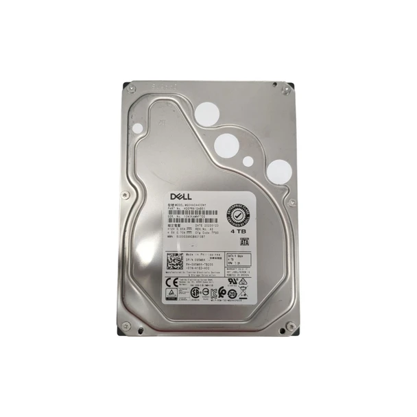 Top label view of Dell 095M6K MG04ACA400NY 4TB 7.2K RPM 6Gbps SATA 3.5-inch Enterprise Class internal hard drive.