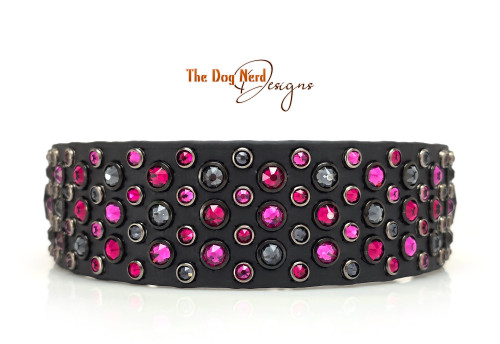 12-15” Pink Shade Wide Super Scatter on Black with Taper